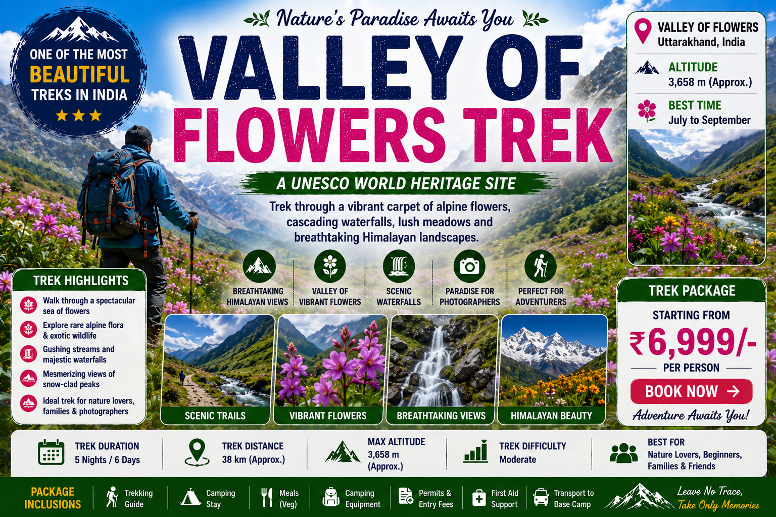 Valley Of Flowers Trek